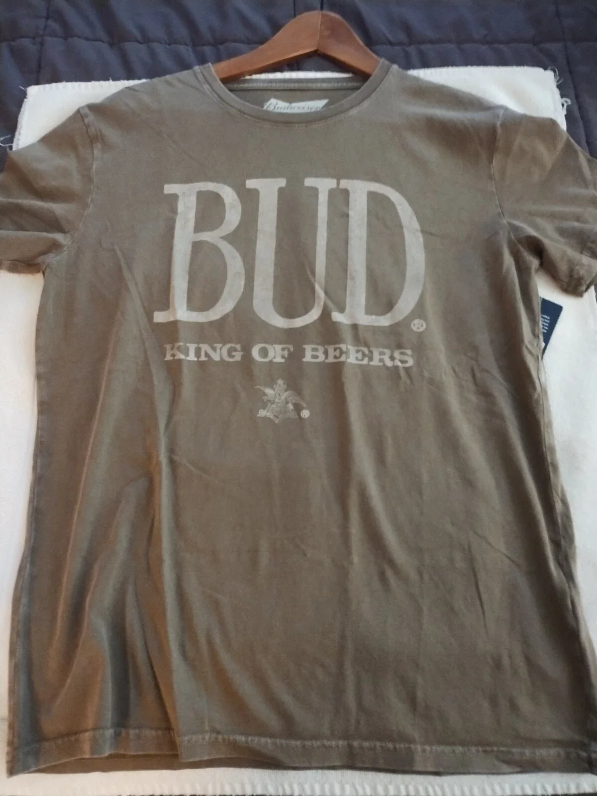 Lucky Brand BUD Budweiser King Of Beers Men's Size M - Adult & Kids T-Shirts, Sweatshirts & Hoodies apparel design preview 1