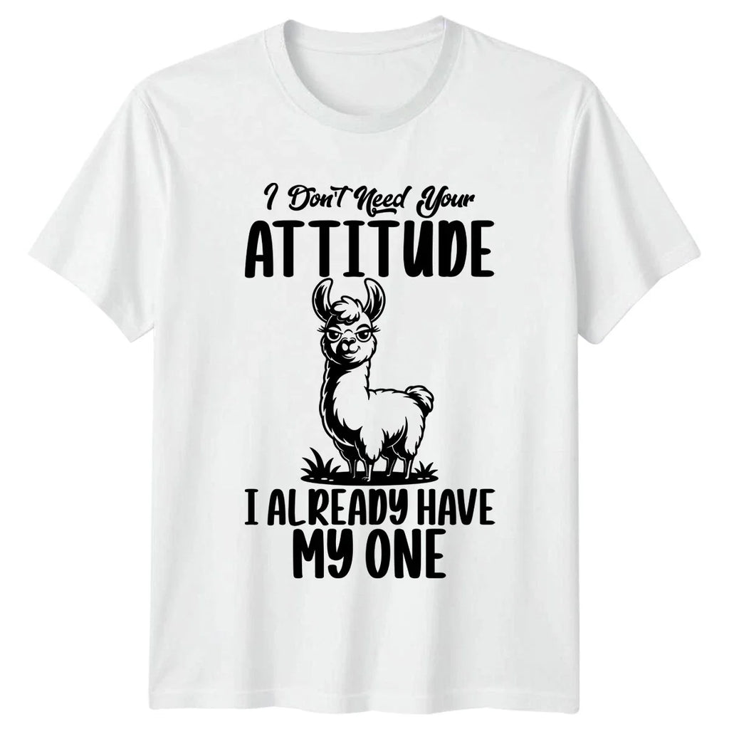 I Dont Need Your Attitude Womens Sarcastic Llama - Adult & Kids T-Shirts, Sweatshirts & Hoodies apparel design preview 1