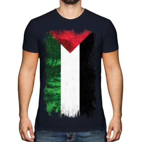 PALESTINE GRUNGE FLAG MENS TOP FILAST?N PALESTINIAN - Adult & Kids T-Shirts, Sweatshirts & Hoodies apparel design preview 1