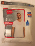 NWT Hanes 6 In Package V Neck T Ultimate Men White - Adult & Kids T-Shirts, Sweatshirts & Hoodies apparel design preview 1
