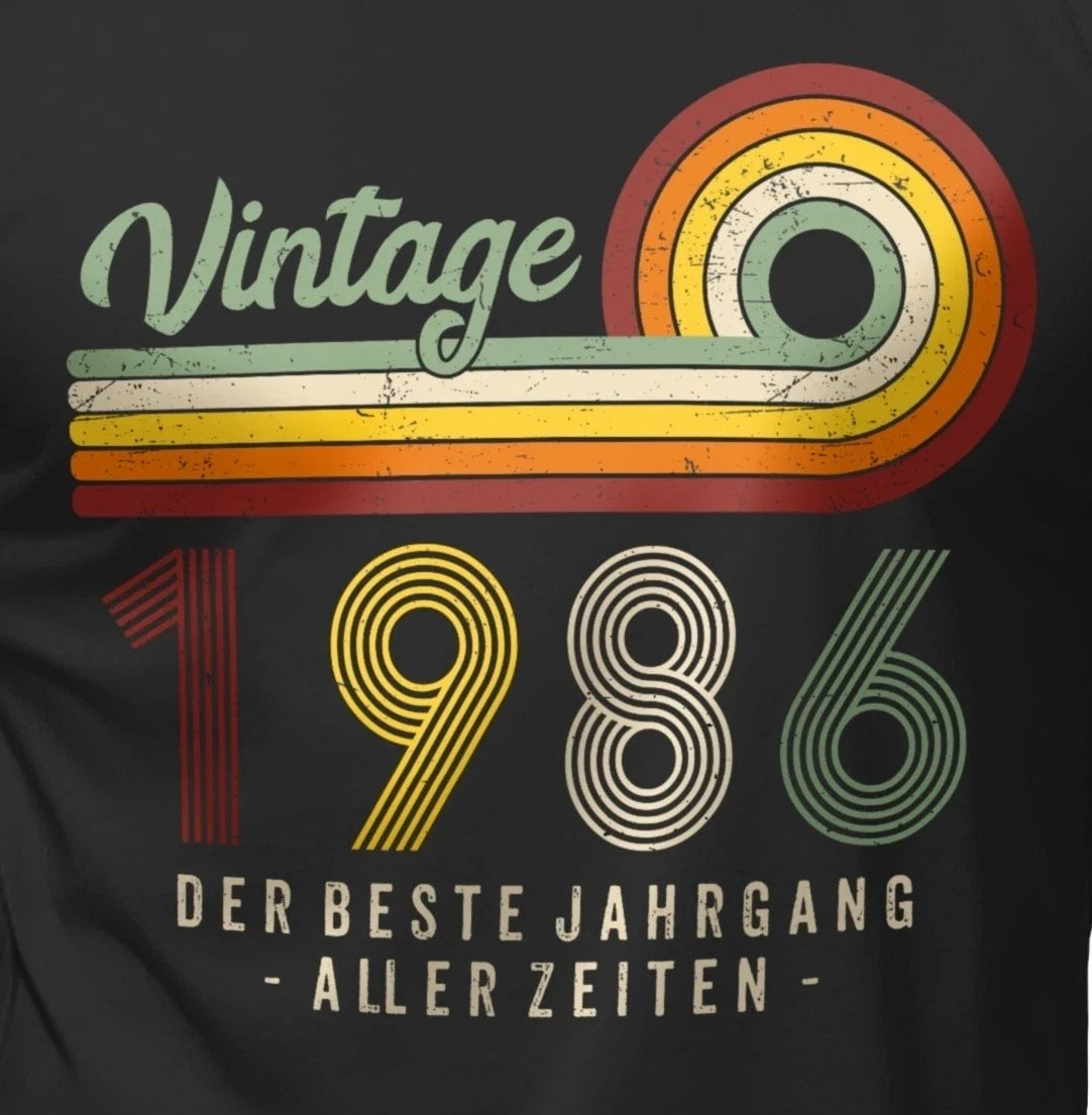 40th Birthday Men's Vintage 1986 Funny Quotes Gift - Adult & Kids T-Shirts, Sweatshirts & Hoodies apparel design preview 1
