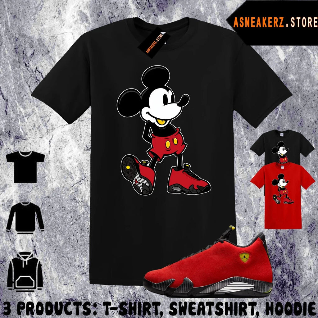 Matching AJ 14 Ferrari 2025 Match Sneaker Sneakerhead - Adult & Kids T-Shirts, Sweatshirts & Hoodies apparel design preview 1