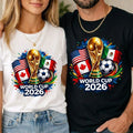 World Cup 2026 Football Soccer Usa Canada Mexico - Adult & Kids T-Shirts, Sweatshirts & Hoodies apparel design preview 1