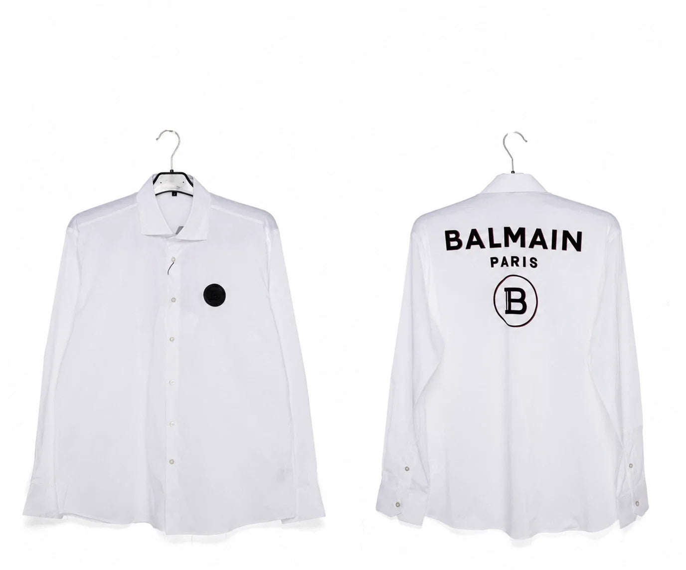 Balmain white with Front Logo and printed written on - Adult & Kids T-Shirts, Sweatshirts & Hoodies apparel design preview 1