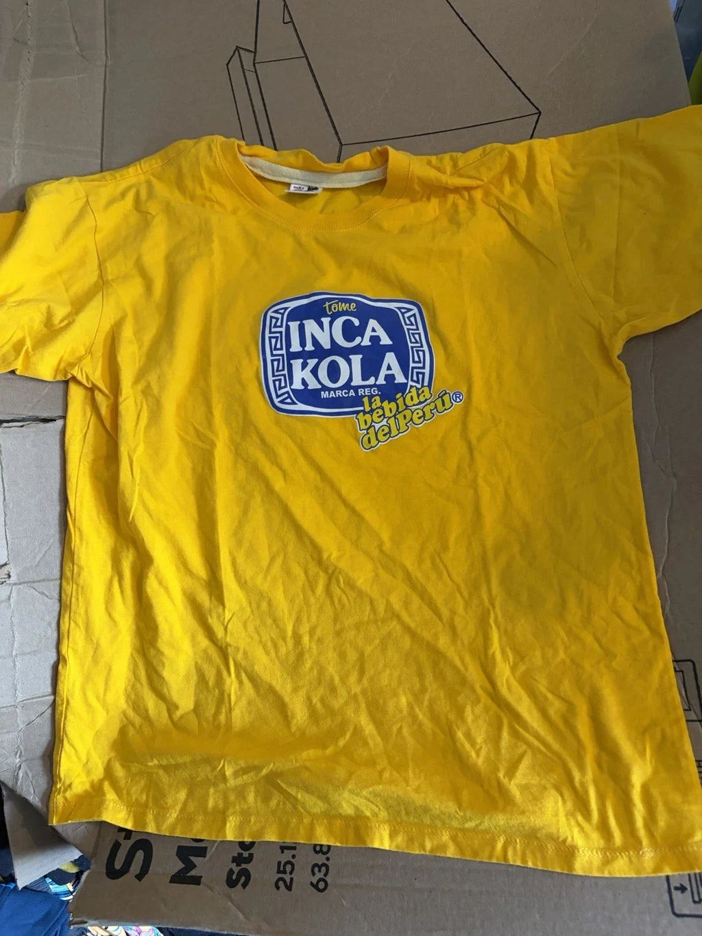 RARE INCA KOLA (PERUVIAN SOFT DRINK) YELLOW LOGO - Adult & Kids T-Shirts, Sweatshirts & Hoodies apparel design preview 1
