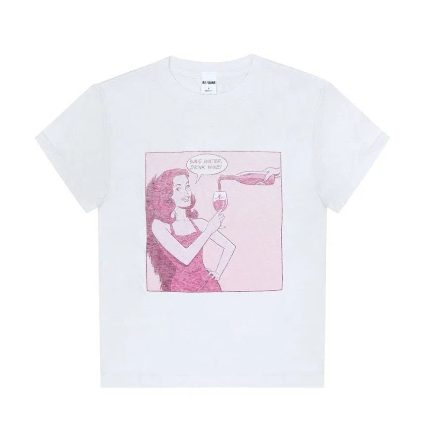 Re Done Classic Drink Wine Women's Short Sleeve - Adult & Kids T-Shirts, Sweatshirts & Hoodies apparel design preview 1
