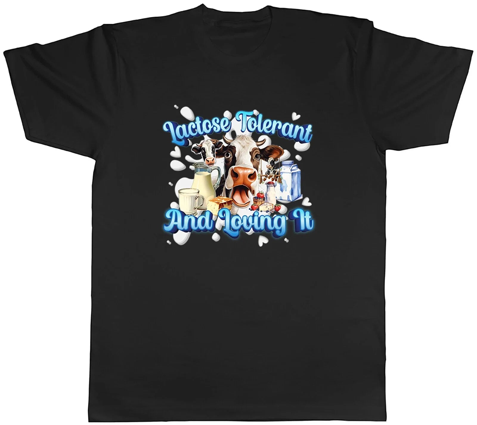 Lactose Intolerant Funny Mens Loving It Diary Milk - Adult & Kids T-Shirts, Sweatshirts & Hoodies apparel design preview 1
