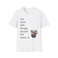 Funny Mafia Pig Cute Quote Softstyle Humorous Animal - Adult & Kids T-Shirts, Sweatshirts & Hoodies apparel design preview 1