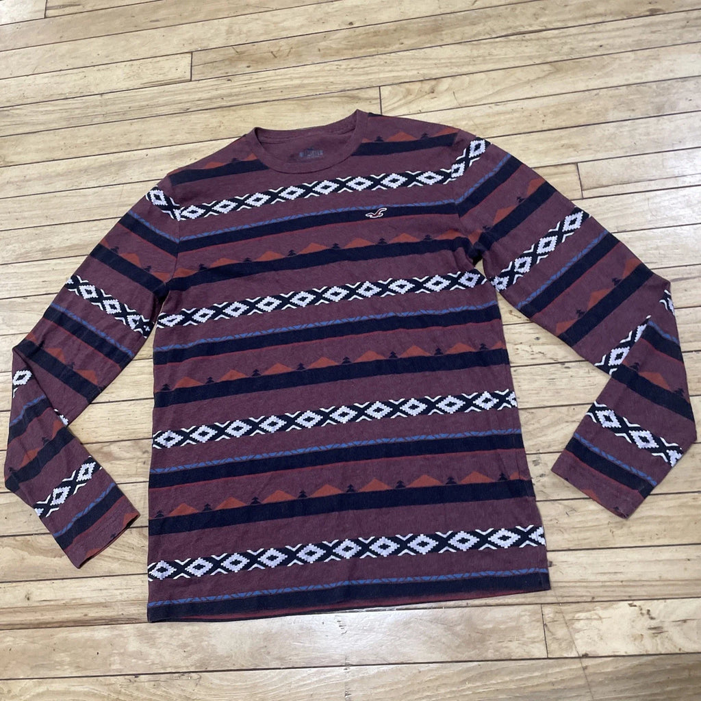 Hollister Southwestern Aztec Men M Red Western Boho - Adult & Kids T-Shirts, Sweatshirts & Hoodies apparel design preview 1