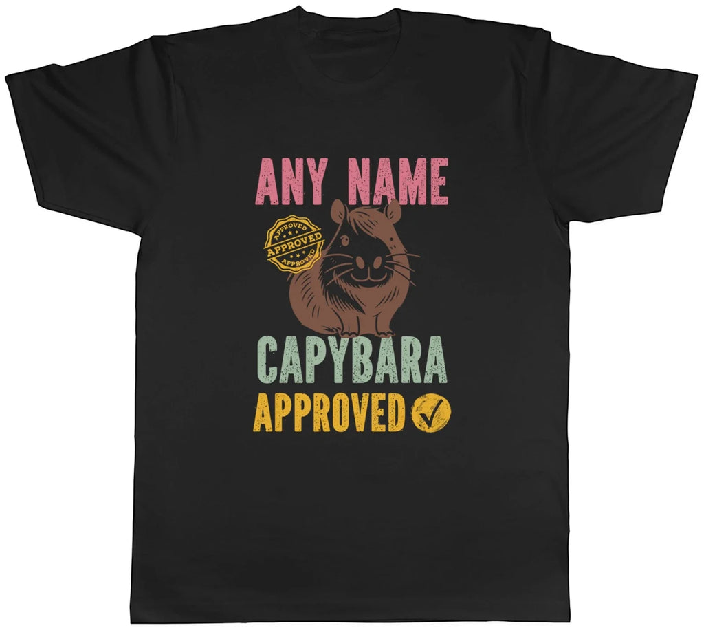 Personalised Any Name Capybara Approved Mens Gift Top - Adult & Kids T-Shirts, Sweatshirts & Hoodies apparel design preview 1