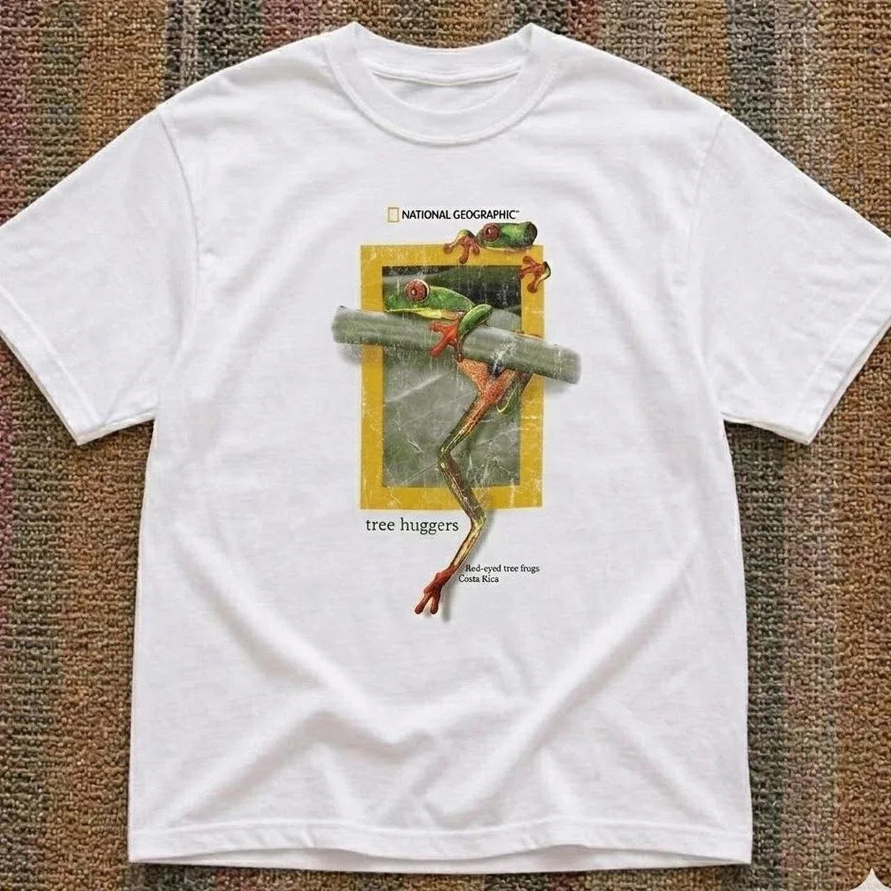 Y2K National Geographic Red-eyed Tree Frogs - Adult & Kids T-Shirts, Sweatshirts & Hoodies apparel design preview 1