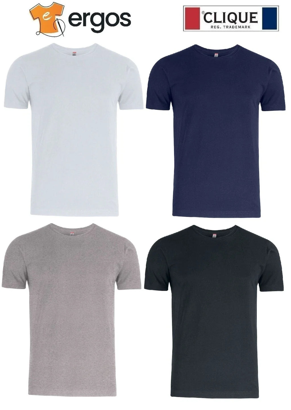 CLIQUE PREMIUM FASHION-T 100% Cotton Crew Neck Half - Adult & Kids T-Shirts, Sweatshirts & Hoodies apparel design preview 1