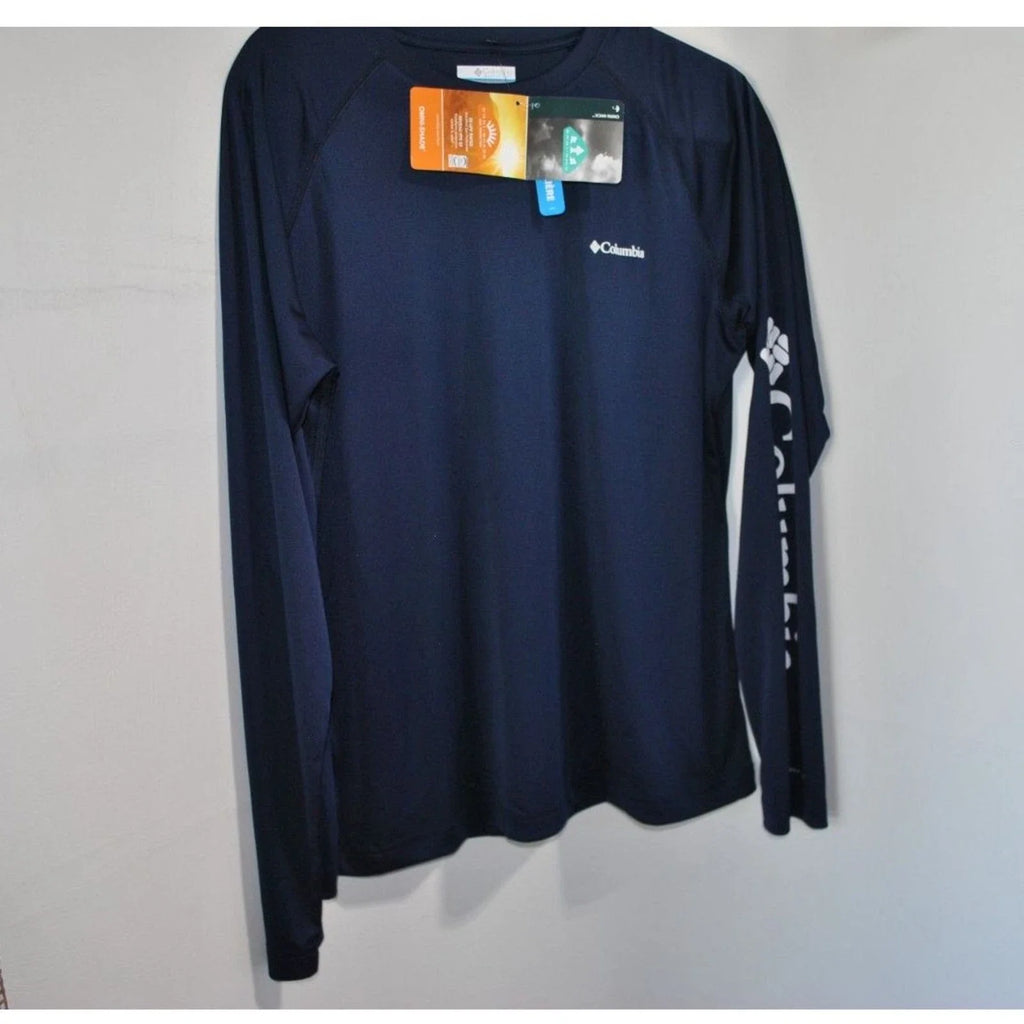 Men's Columbia Omni-Shade Navy Blue size Large New - Adult & Kids T-Shirts, Sweatshirts & Hoodies apparel design preview 1