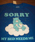 CARE BEARS BEDTIME BEAR My Bed Needs Me MENS LARGE - Adult & Kids T-Shirts, Sweatshirts & Hoodies apparel design preview 1