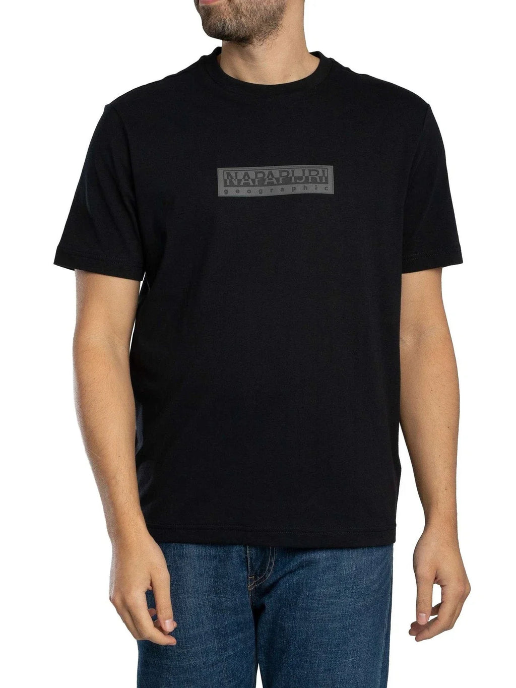 Napapijri Men's Box Logo Black - Adult & Kids T-Shirts, Sweatshirts & Hoodies apparel design preview 1