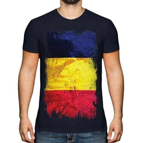Chad Flag Grunge Mens T D football - Adult & Kids T-Shirts, Sweatshirts & Hoodies apparel design preview 1