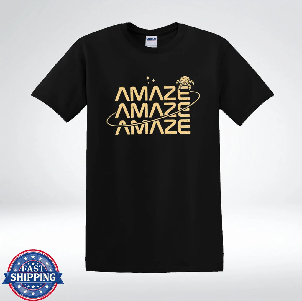 Amaze Graphic Futuristic Typography Space Aesthetic - Adult & Kids T-Shirts, Sweatshirts & Hoodies apparel design preview 1