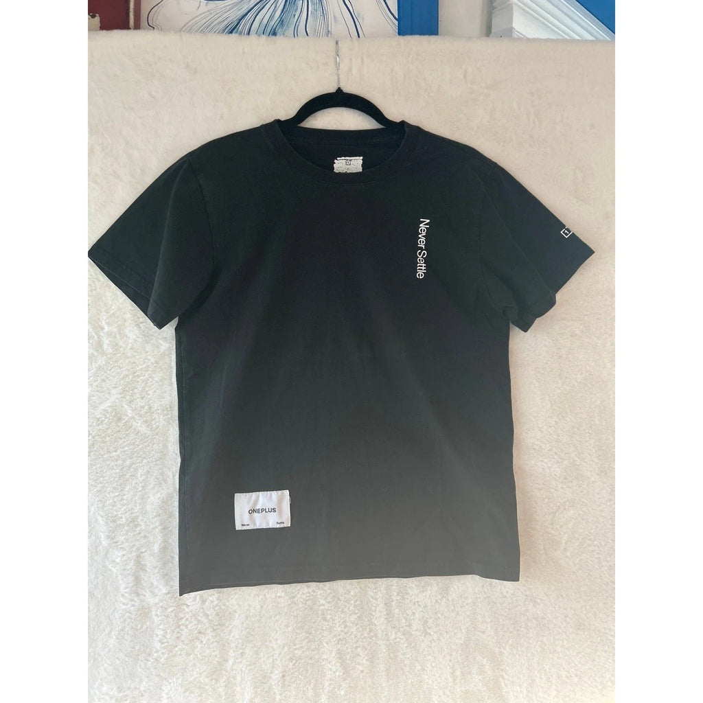 OnePlus Never Settle Graphic Black Size Small - Adult & Kids T-Shirts, Sweatshirts & Hoodies apparel design preview 1
