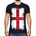 ENGLAND ST GEORGE GRUNGE FLAG MENS TOP ENGLISH - Adult & Kids T-Shirts, Sweatshirts & Hoodies apparel design preview 1