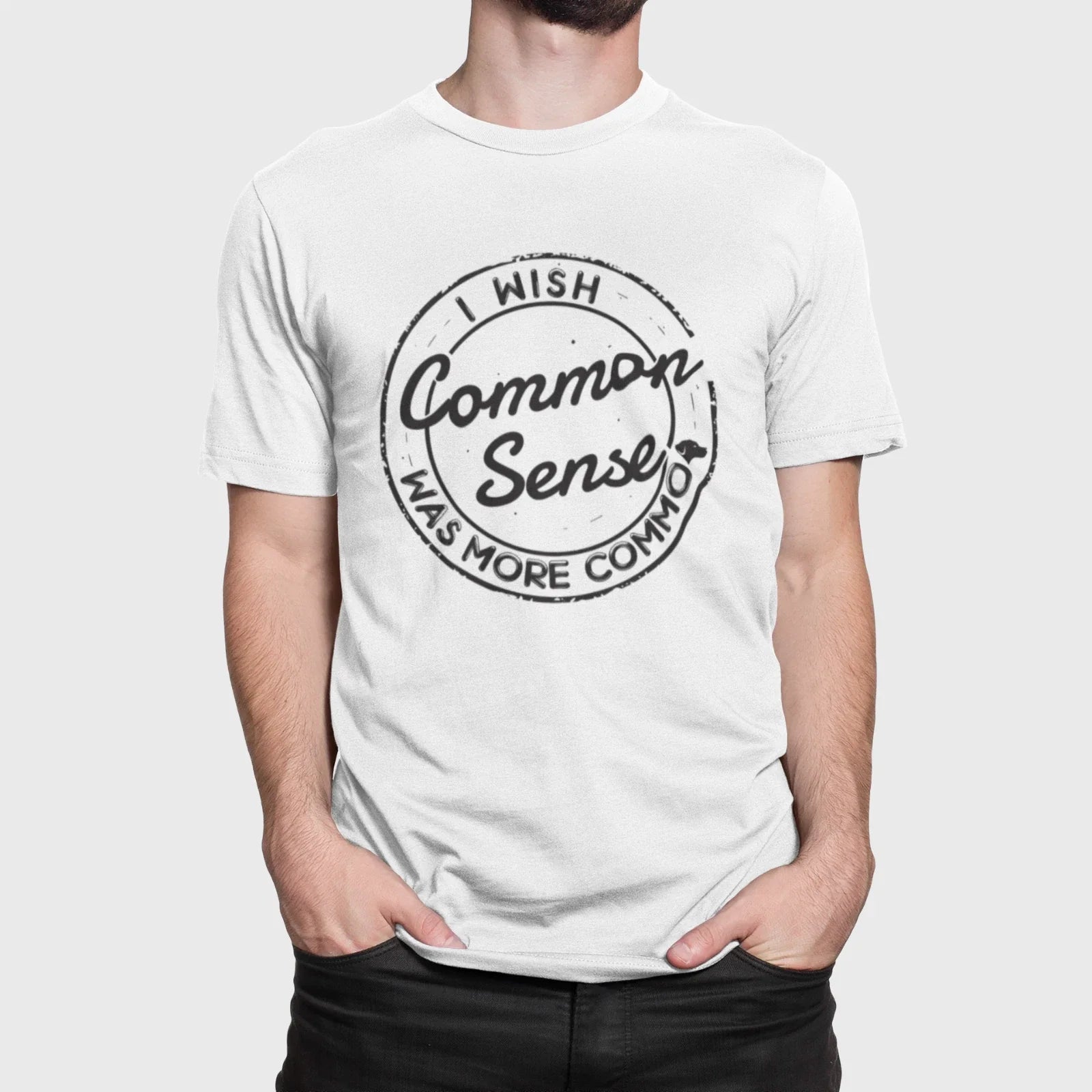 I Wish Common Sense Was More Funny Sarcastic Unisex - Adult & Kids T-Shirts, Sweatshirts & Hoodies apparel design preview 1