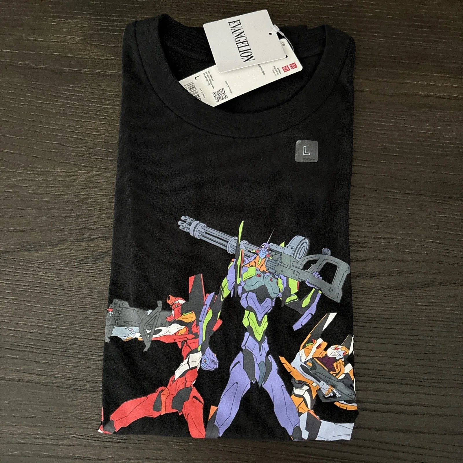 UNIQLO NEON GENESIS EVANGELION BLACK SIZE LARGE NWT - Adult & Kids T-Shirts, Sweatshirts & Hoodies apparel design preview 1