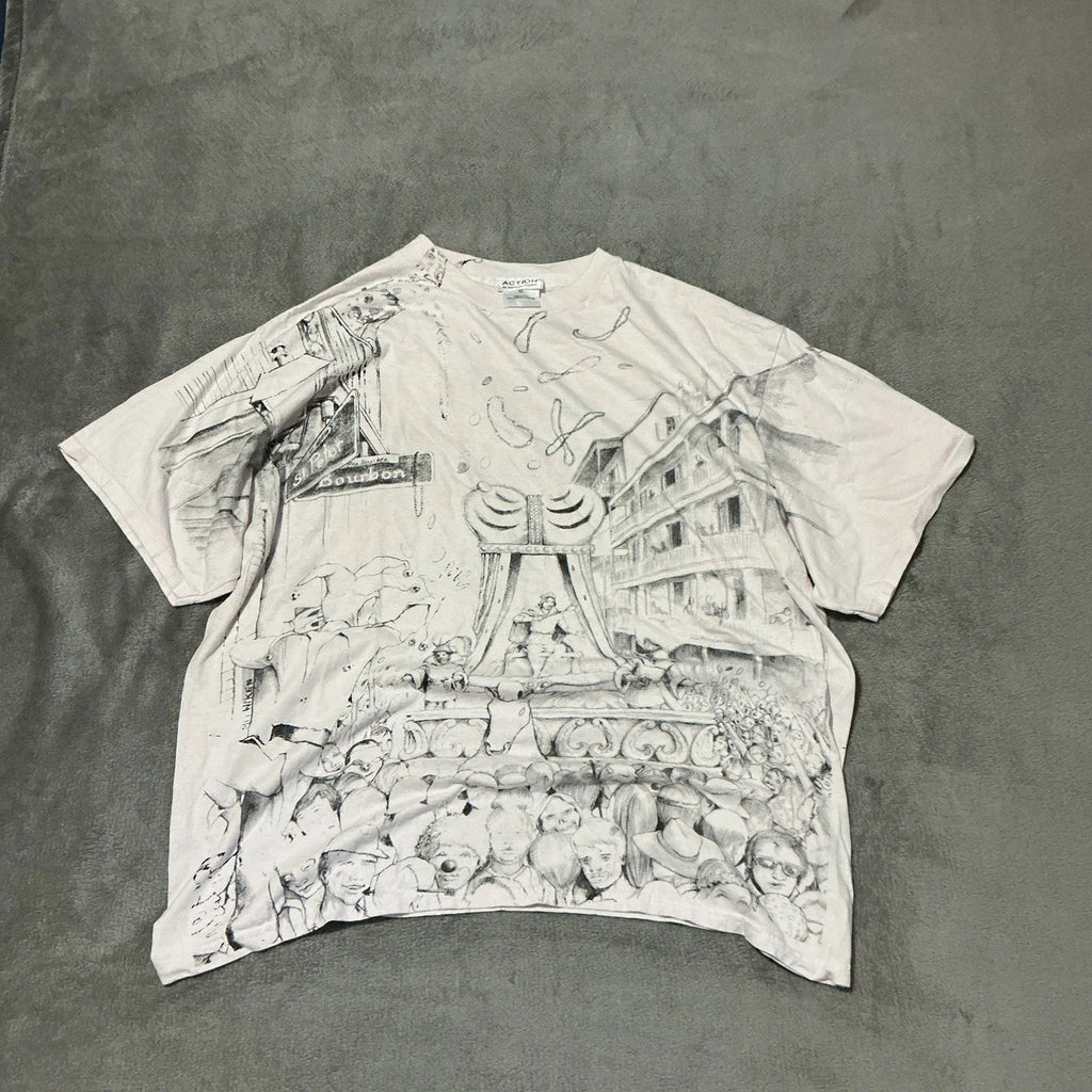 M.C. Escher Style 90's All Over Print Bourbon Street - Adult & Kids T-Shirts, Sweatshirts & Hoodies apparel design preview 1