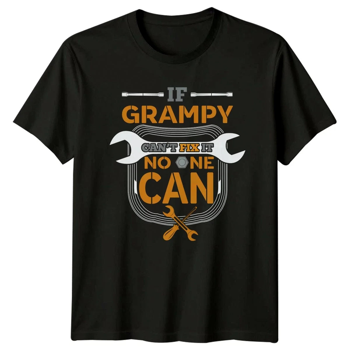 If Grampy Cant Fix It Mens Grandpa Mechanic DIY - Adult & Kids T-Shirts, Sweatshirts & Hoodies apparel design preview 1