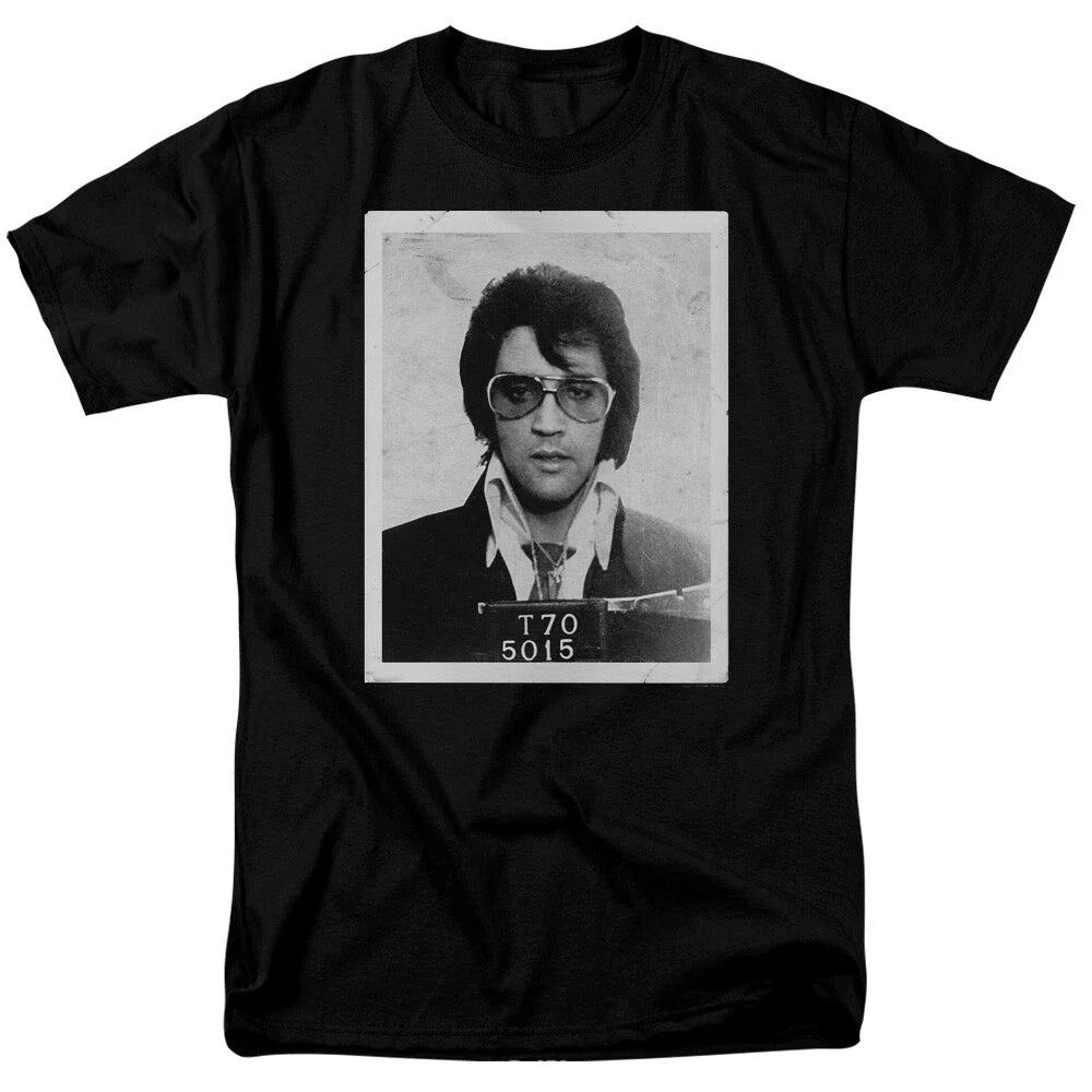 Elvis Presley King Framed Mug Shot Photo Classic Mens - Adult & Kids T-Shirts, Sweatshirts & Hoodies apparel design preview 1