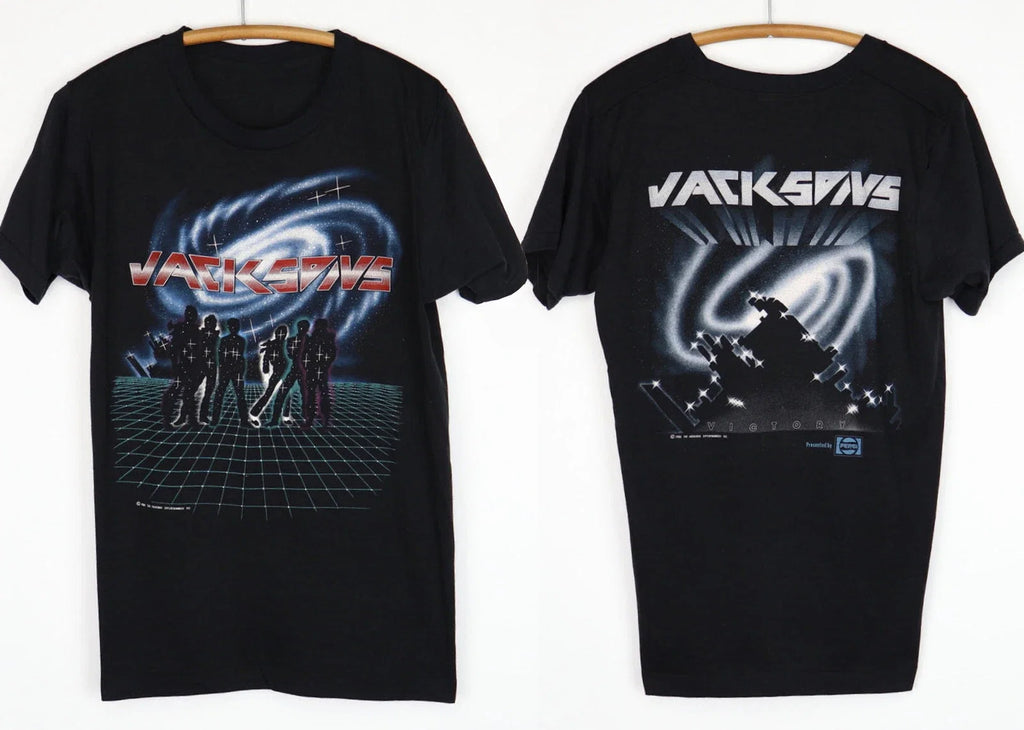 Vintage 1984 Jackson Victory Tour - Adult & Kids T-Shirts, Sweatshirts & Hoodies apparel design preview 1