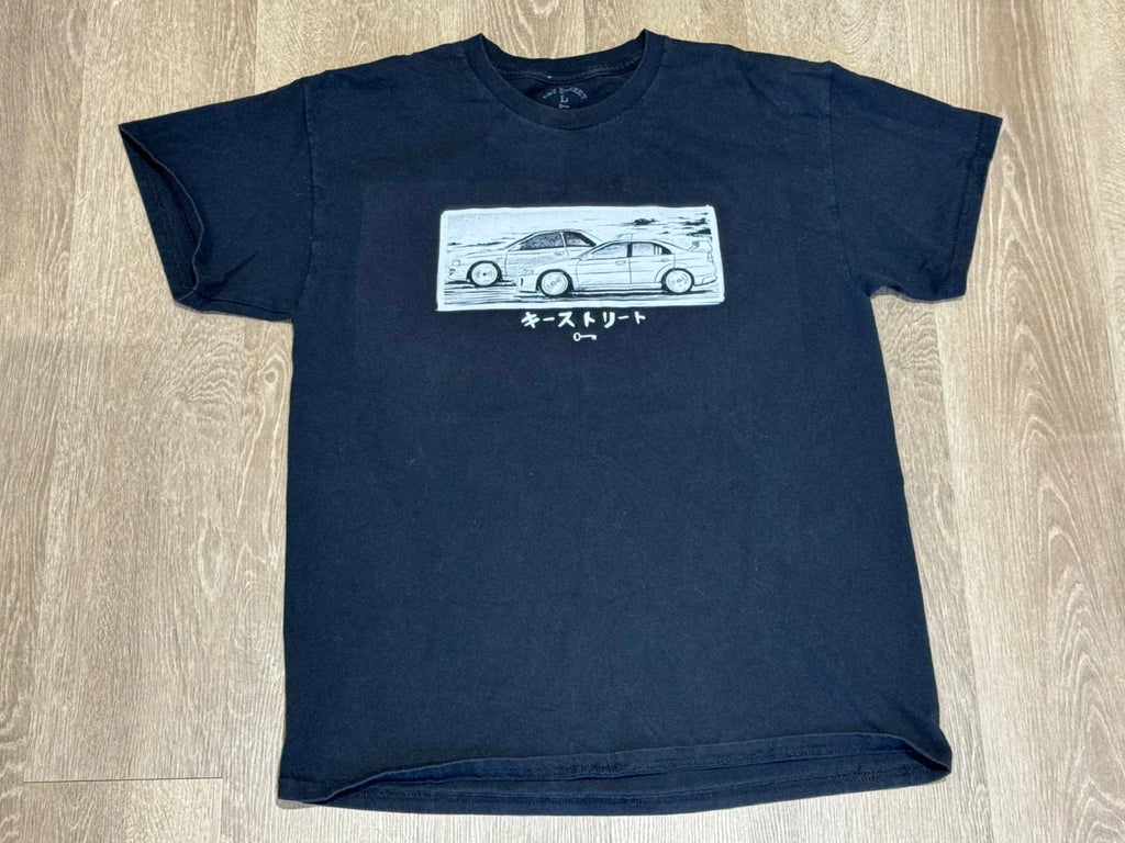 Key Street Car Graphic Size Large Black JDM Racing - Adult & Kids T-Shirts, Sweatshirts & Hoodies apparel design preview 1