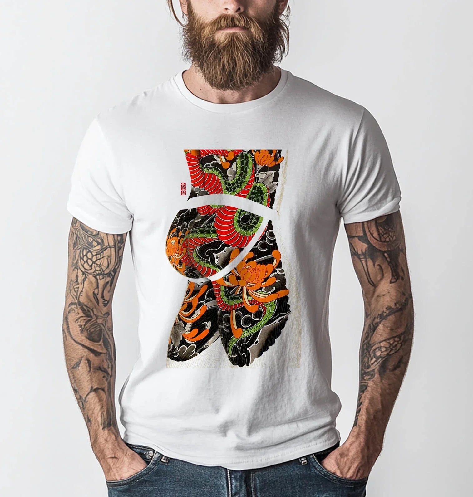 Gay Fashion Inked Hunk Art l Tattoo Gift for Him - Adult & Kids T-Shirts, Sweatshirts & Hoodies apparel design preview 1
