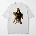 Funny Mona Lisa Toilet Art Meme Parody - Adult & Kids T-Shirts, Sweatshirts & Hoodies apparel design preview 1