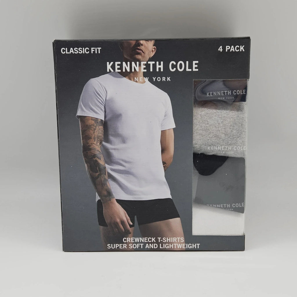 4Pk KENNETH COLE Men S M L XL White Black Gray Crew - Adult & Kids T-Shirts, Sweatshirts & Hoodies apparel design preview 1