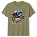 American Bass Fishing Mens Patriotic Angler - Adult & Kids T-Shirts, Sweatshirts & Hoodies apparel design preview 1
