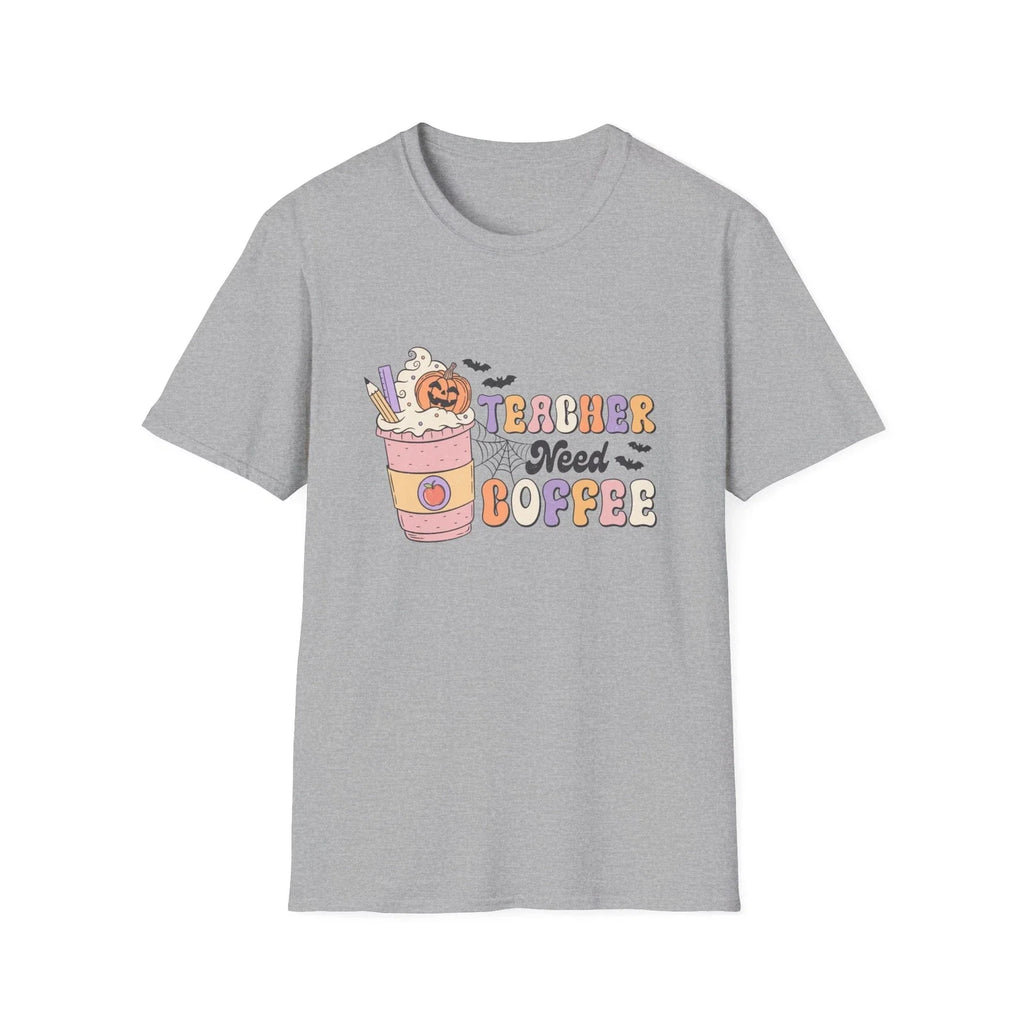 Halloween Teacher for Coffee - Adult & Kids T-Shirts, Sweatshirts & Hoodies apparel design preview 1