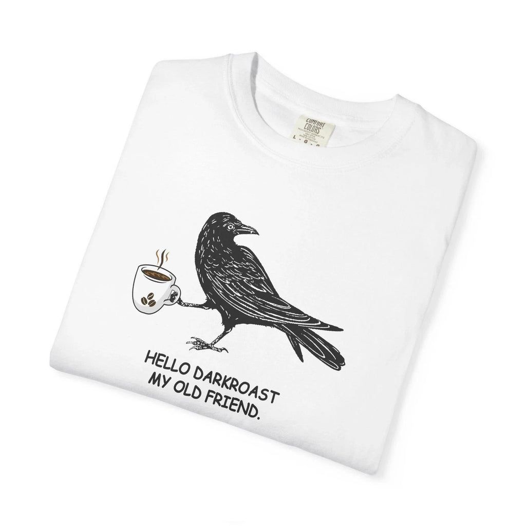 Crow Coffee Lover Comfort Colors Unisex Garment-Dyed - Adult & Kids T-Shirts, Sweatshirts & Hoodies apparel design preview 1