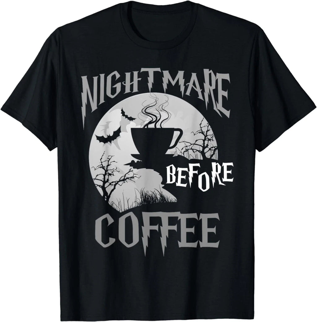 Cute Nightmare Before Coffee Halloween Funny Mug Gift - Adult & Kids T-Shirts, Sweatshirts & Hoodies apparel design preview 1