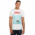 Official Jaws Mens Classic Movie Poster White S-XXL - Adult & Kids T-Shirts, Sweatshirts & Hoodies apparel design preview 1