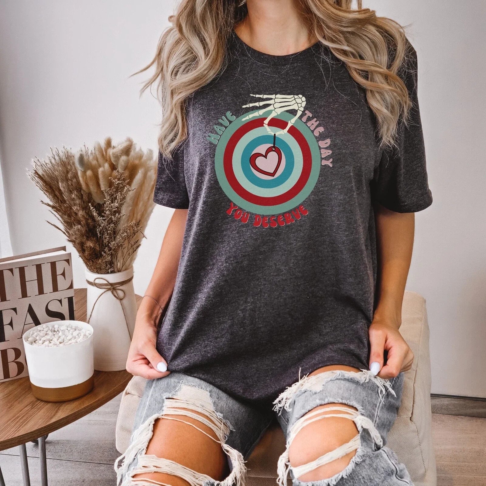 Have the Day Your Deserve /Skeleton Hand /Kindness - Adult & Kids T-Shirts, Sweatshirts & Hoodies apparel design preview 1