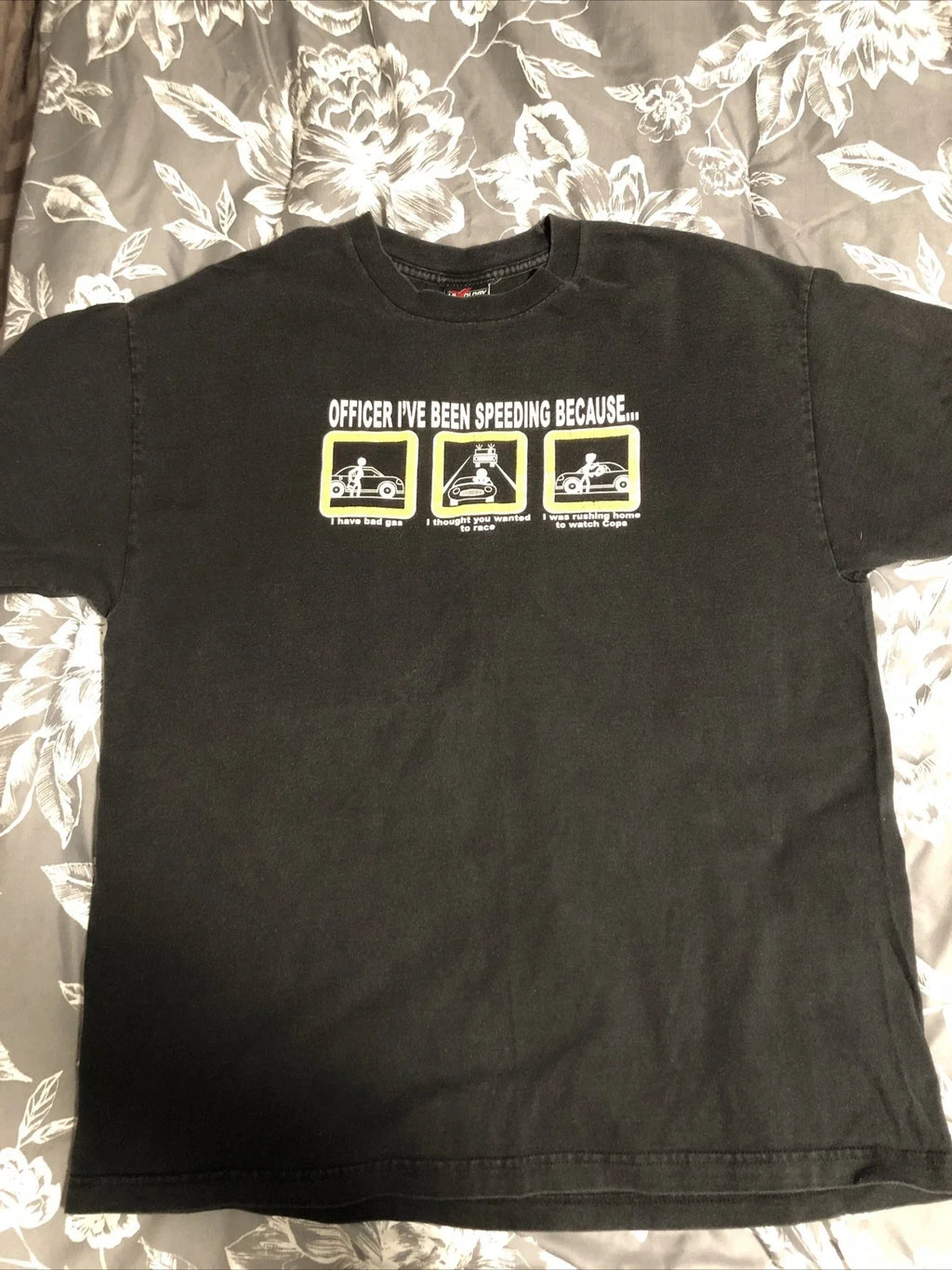 Vintage Men's "Officer I've Been Speeding - Adult & Kids T-Shirts, Sweatshirts & Hoodies apparel design preview 1