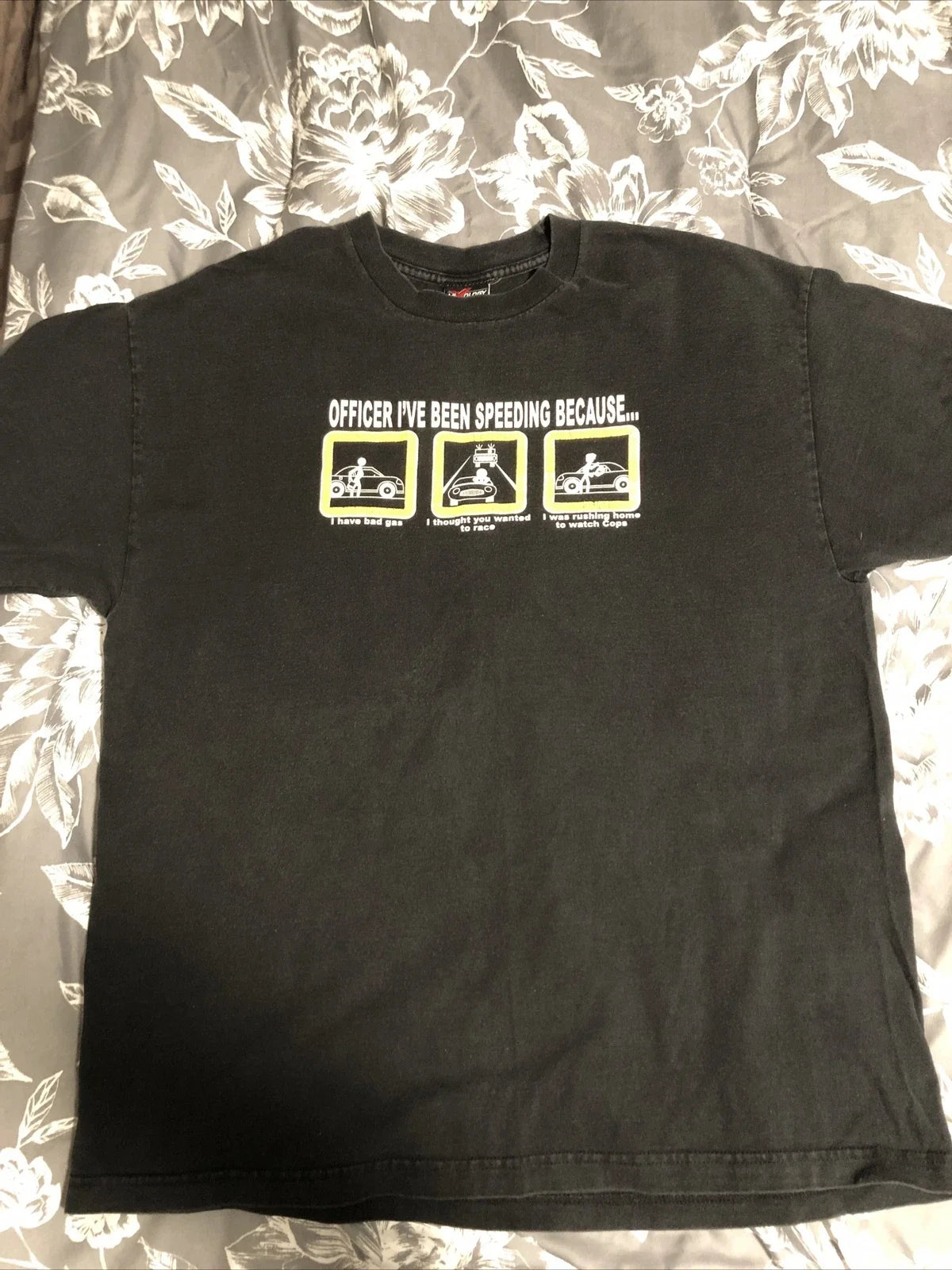 Vintage Men's "Officer I've Been Speeding - Adult & Kids T-Shirts, Sweatshirts & Hoodies apparel design preview 1