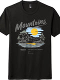 Nature Therapy Graphic Mountains Motivational Quote, - Adult & Kids T-Shirts, Sweatshirts & Hoodies apparel design preview 1
