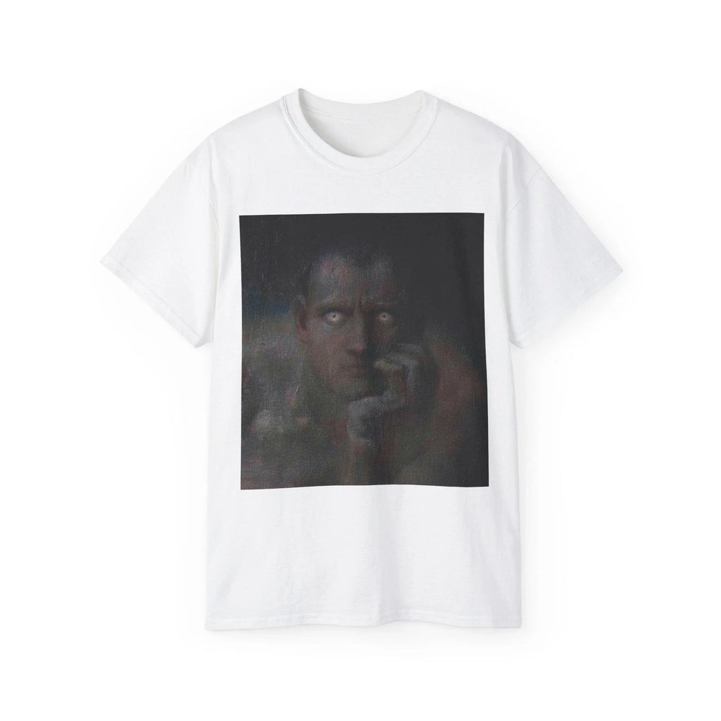 Lucifer Von Stuck Painting, Dark Moody Art, Surreal - Adult & Kids T-Shirts, Sweatshirts & Hoodies apparel design preview 1