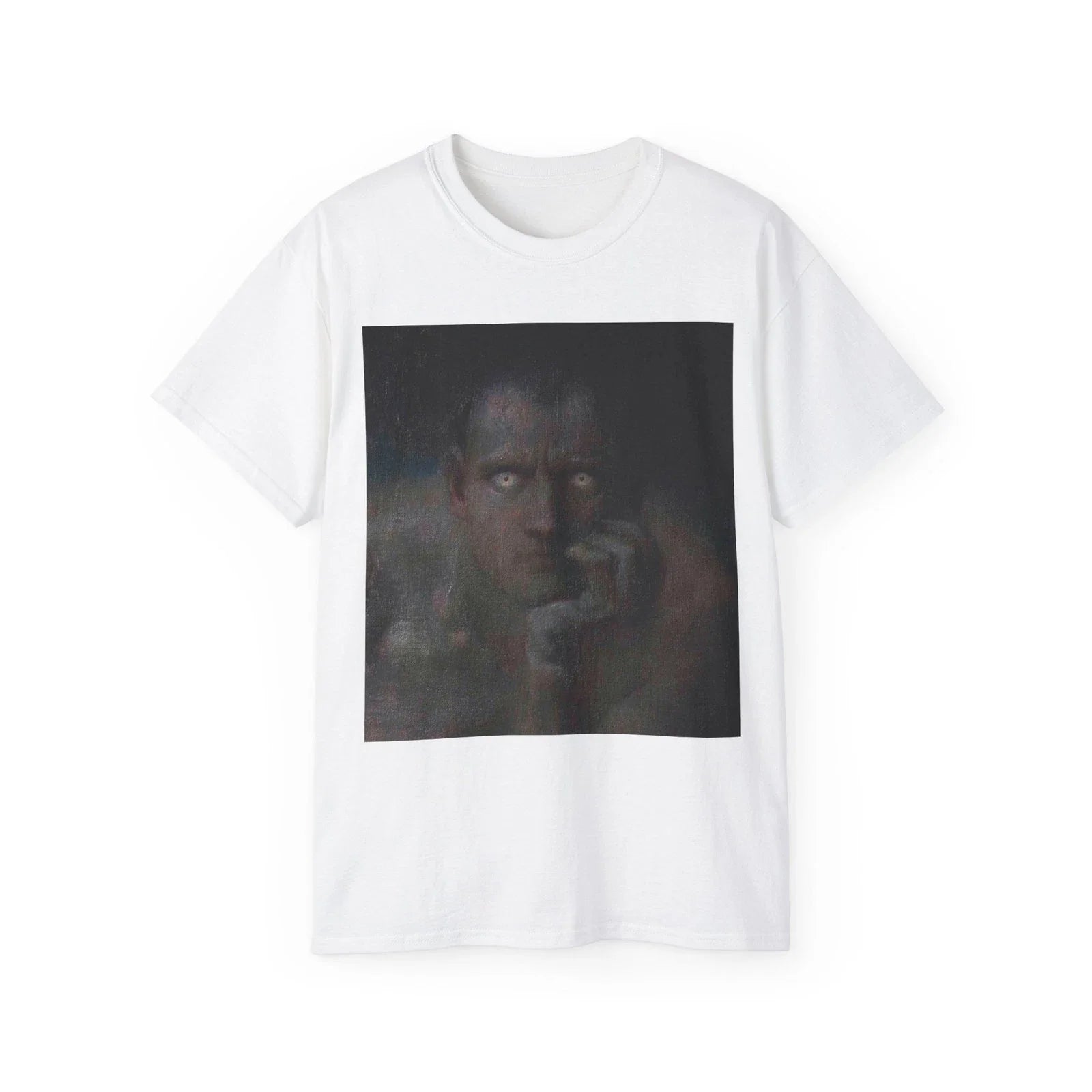 Lucifer Von Stuck Painting, Dark Moody Art, Surreal - Adult & Kids T-Shirts, Sweatshirts & Hoodies apparel design preview 1