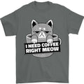 Cat I Need Coffee Right Meow Funny Mens 100% Cotton - Adult & Kids T-Shirts, Sweatshirts & Hoodies apparel design preview 1