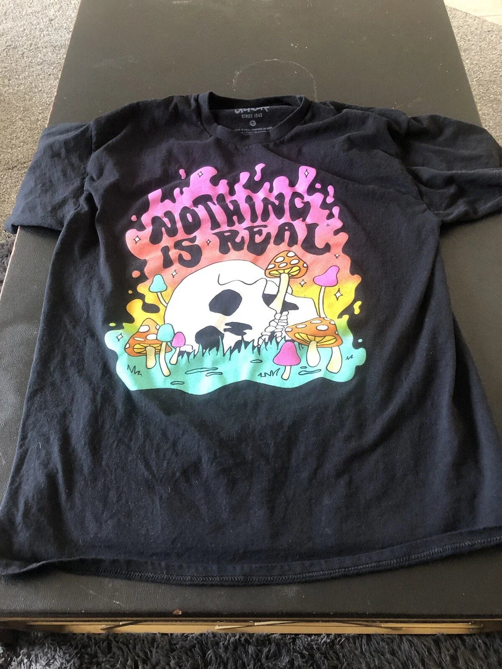 Spencer's Nothing is Real Trippy Graphic Large - Adult & Kids T-Shirts, Sweatshirts & Hoodies apparel design preview 1