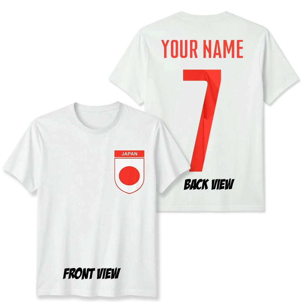 Personalised Japan Football Name Number #WC - Adult & Kids T-Shirts, Sweatshirts & Hoodies apparel design preview 1