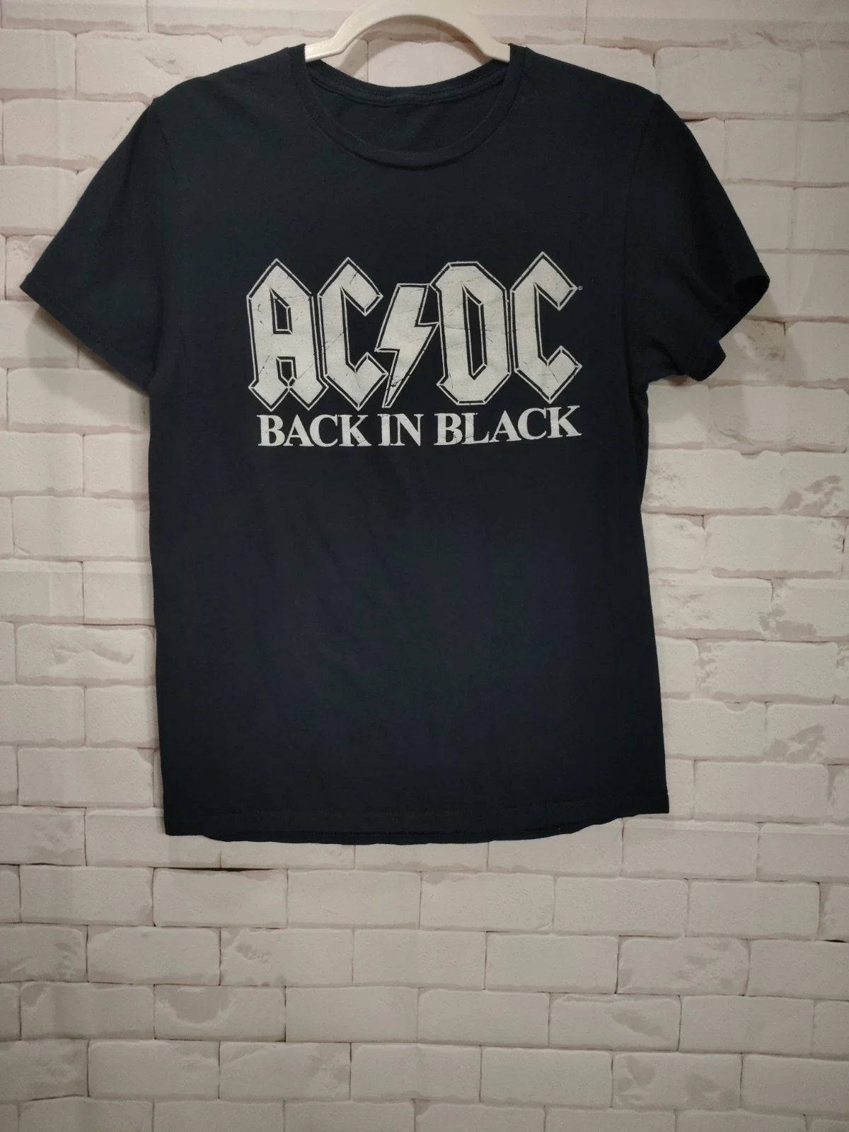 AC/DC Black Mens Crew Neck Short Sleeve Y2K Back In - Adult & Kids T-Shirts, Sweatshirts & Hoodies apparel design preview 1