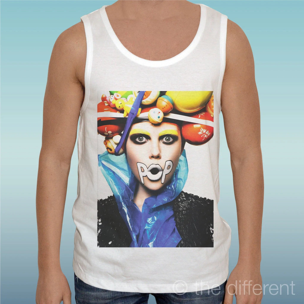 Thedifferent canotte pop art for men white cotton - Adult & Kids T-Shirts, Sweatshirts & Hoodies apparel design preview 1