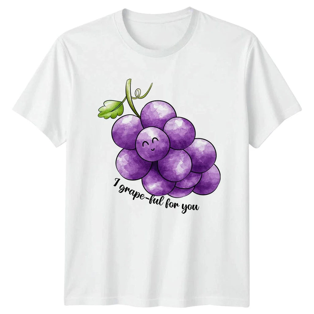 I Grape Ful For You Food Puns Friendship Day Gift Him - Adult & Kids T-Shirts, Sweatshirts & Hoodies apparel design preview 1